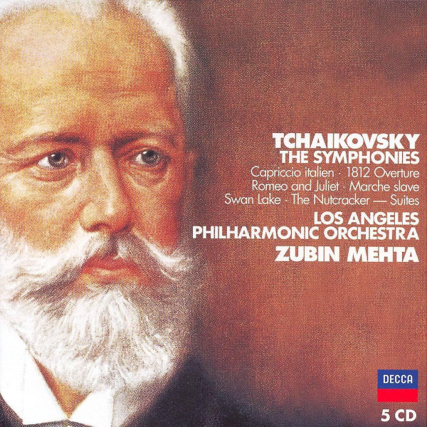 Pyotr Ilyich Tchaikovsky, Los Angeles Philharmonic Orchestra, Zubin Mehta - The Symphonies / Capriccio Italien, 1812 Overture, Romeo And Juliet, Marche Slave, Sleeping Beauty And Nutcracker Suites Pyotr Ilyich Tchaikovsky, Los Angeles Philharmonic Orchestra, Zubin Mehta - The Symphonies / Capriccio Italien, 1812 Overture, Romeo And Juliet, Marche Slave, Sleeping Beauty And Nutcracker Suites