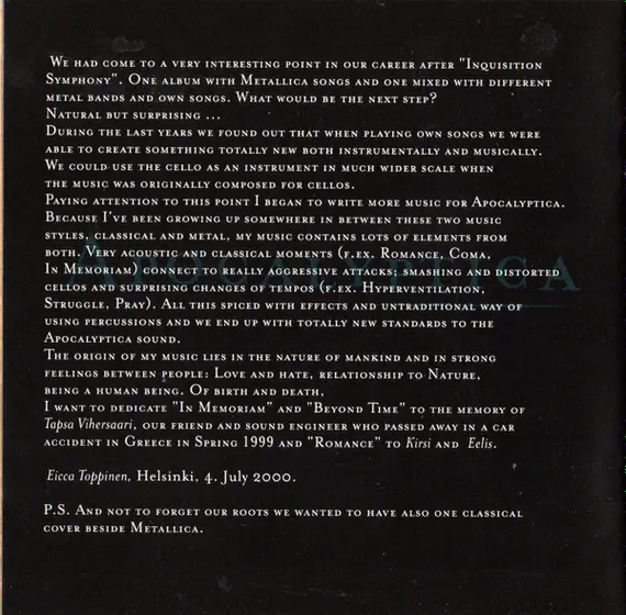 Apocalyptica - Cult-17