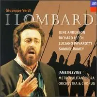 Giuseppe Verdi : June Anderson, Richard Leech (2), Luciano Pavarotti, Samuel Ramey, James Levine (2), The Metropolitan Opera House Orchestra &  Metropolitan Opera Chorus - I Lombardi-0