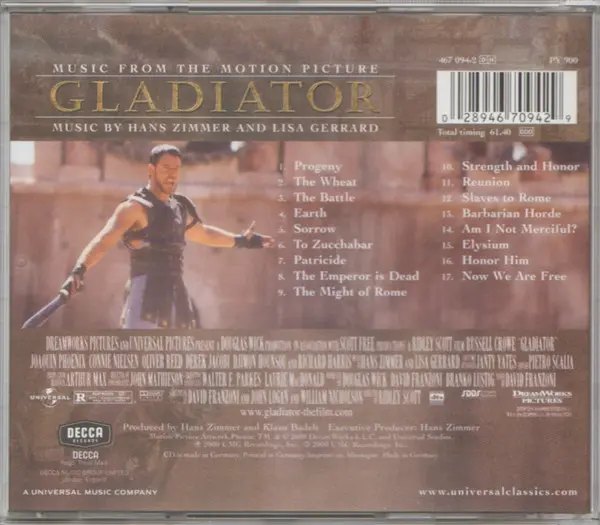 Hans Zimmer And Lisa Gerrard - Gladiator (Music From The Motion Picture)-1