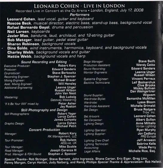 Leonard Cohen - Live In London-23