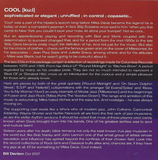 Miles Davis - Cool (The Best Of Miles Davis)-1