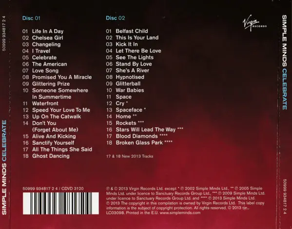 Simple Minds - Celebrate (The Greatest Hits+)-1