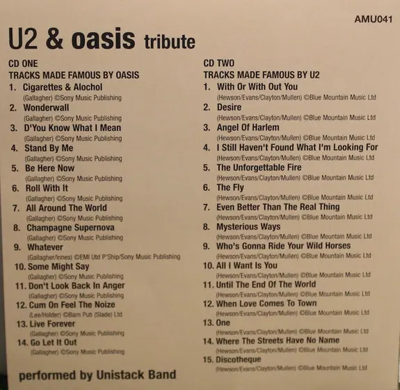 Unistack Band - A Tribute To U2 & Oasis-1