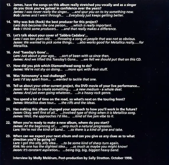 Metallica - Garage Inc, The Interview-5