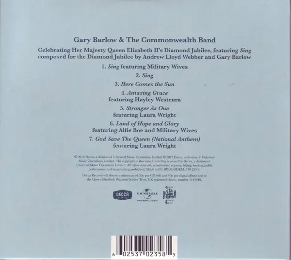 Gary Barlow & The Commonwealth Band - Sing-3