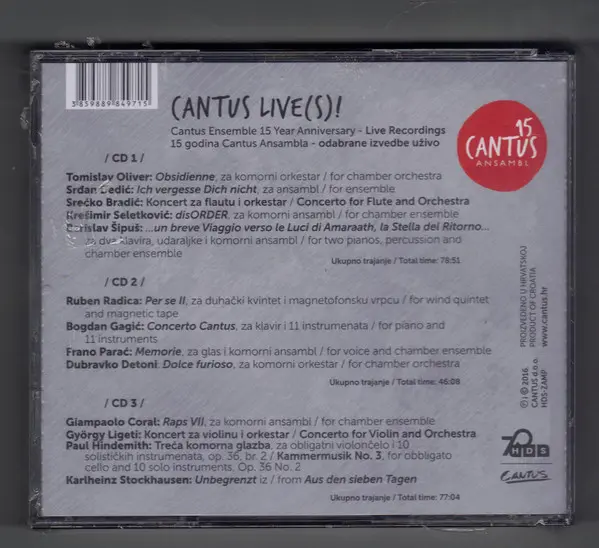 Cantus Ansambl - Cantus Live(s) - 15 Godina Cantus Ansambla-1