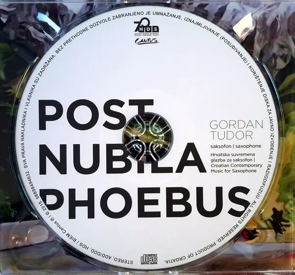 Gordan Tudor - Post Nubila Phoebus - Hrvatska Suvremena Glazba Za Saksofon-4