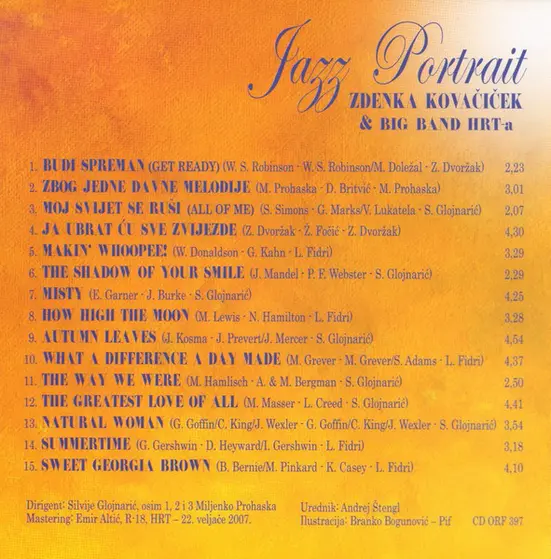 Zdenka Kovačiček, Jazz Orkestar HRT-a - Jazz Portrait-1