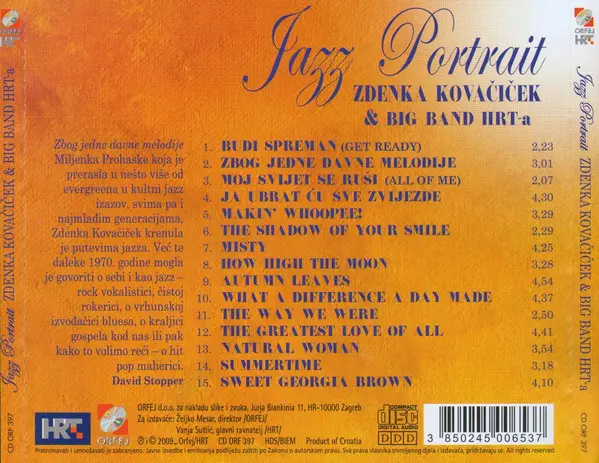 Zdenka Kovačiček, Jazz Orkestar HRT-a - Jazz Portrait-4