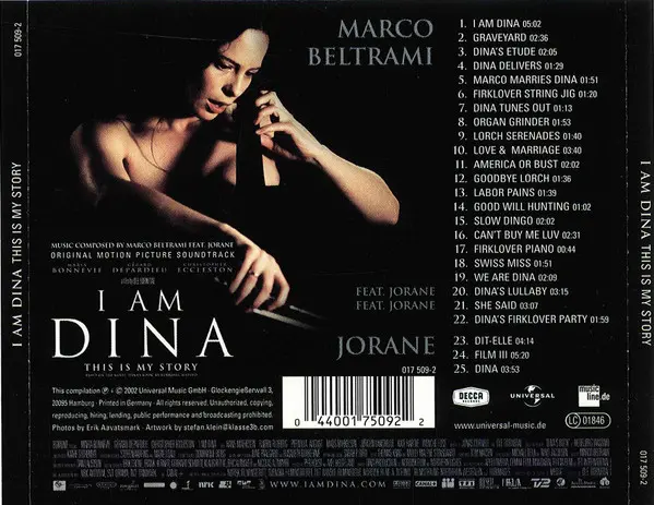 Marco Beltrami Feat. Jorane - I Am Dina: This Is My Story (Original Motion Picture Soundtrack)-8