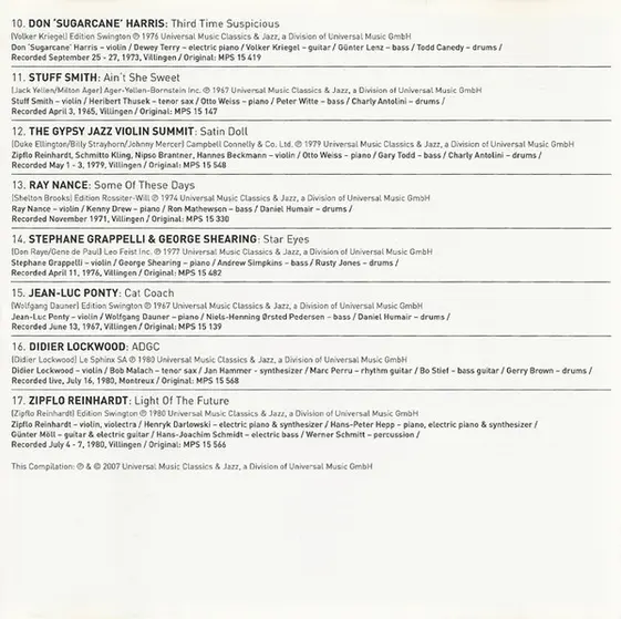 Various - Swinging Jazz Violin-5