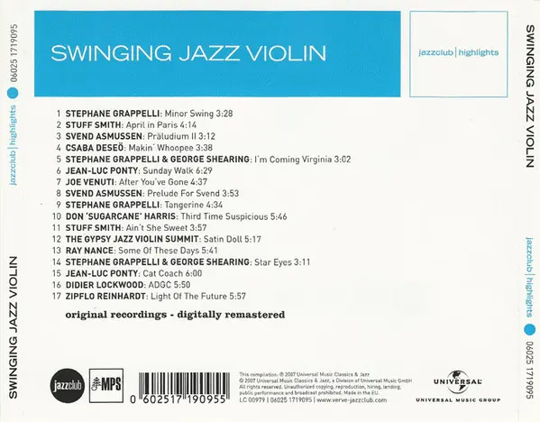 Various - Swinging Jazz Violin-1