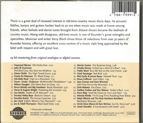 Various - The Art Of Old-Time Mountain Music-1