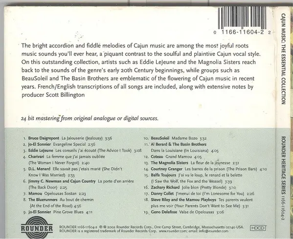 Various - Cajun Music: The Essential Collection-1