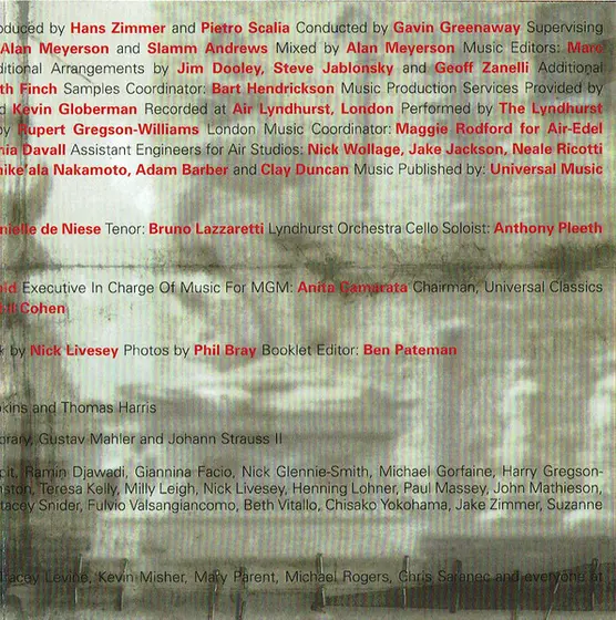 Hans Zimmer - Hannibal (Original Motion Picture Soundtrack)-7