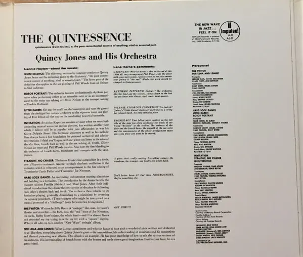 Quincy Jones And His Orchestra - The Quintessence-3