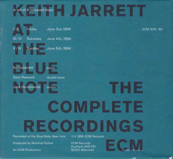Keith Jarrett - Keith Jarrett At The Blue Note - The Complete Recordings-1