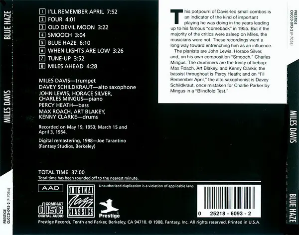 Miles Davis - Blue Haze-2