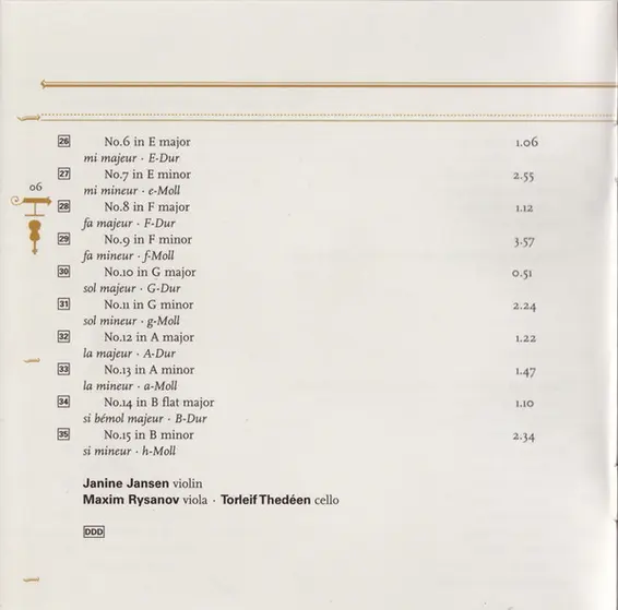 Johann Sebastian Bach, Janine Jansen, Maxim Rysanov • Torleif Thedéen - Inventions & Partita-7