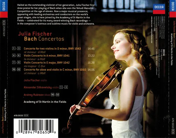 Julia Fischer (4), Johann Sebastian Bach - The Academy Of St. Martin-in-the-Fields - Bach Concertos-10