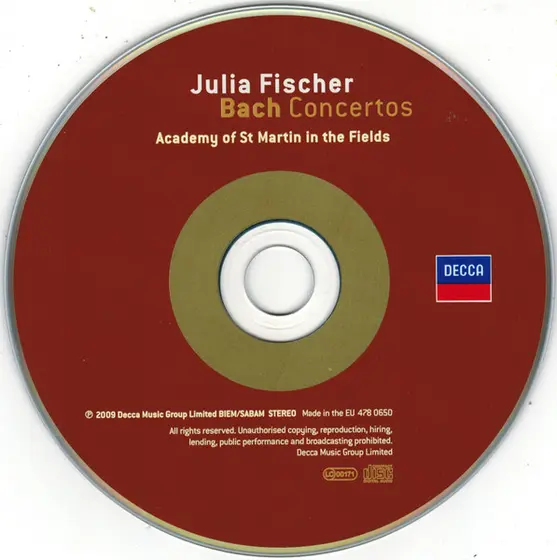 Julia Fischer (4), Johann Sebastian Bach - The Academy Of St. Martin-in-the-Fields - Bach Concertos-11