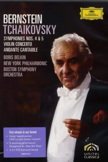 Leonard Bernstein, Pyotr Ilyich Tchaikovsky, Boris Belkin, New York Philharmonic, Boston Symphony Orchestra - Symphonies Nos. 4 & 5 - Violin Concerto - Andante Cantabile-0