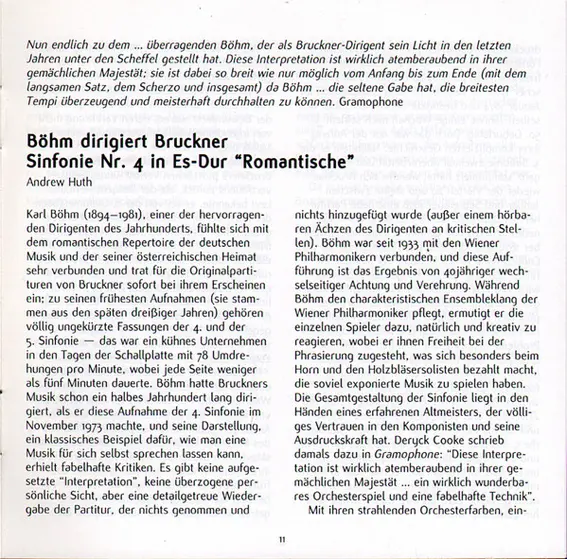 Anton Bruckner, Karl Böhm, Wiener Philharmoniker - Symphony No. 4 In E Flat Major-13
