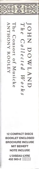 John Dowland - The Consort Of Musicke, Anthony Rooley - The Collected Works-1
