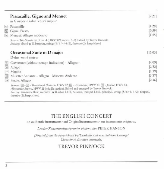 Georg Friedrich Händel - The English Concert, Trevor Pinnock - Music For The Royal Fireworks (Original Version 1749)-5