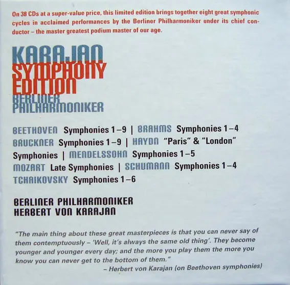 Herbert von Karajan, Berliner Philharmoniker - Symphony Edition-1