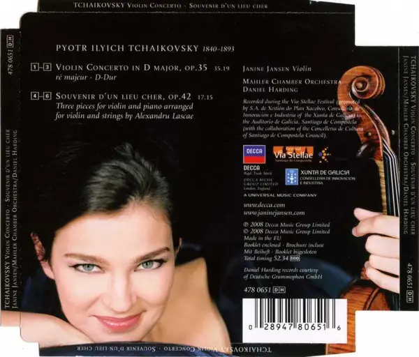 Janine Jansen, Pyotr Ilyich Tchaikovsky, Mahler Chamber Orchestra, Daniel Harding - Tchaikovsky Violin Concerto • Souvenir D'un Lieu Cher-1