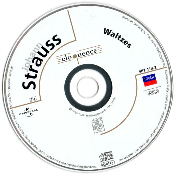 Johann Strauss Jr., Wiener Philharmoniker, Willi Boskovsky - Waltzes: The Blue Danube - Roses From The South - Vienna Blood-3