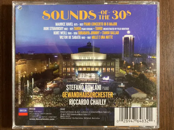 Maurice Ravel • Igor Stravinsky • Kurt Weill • Victor De Sabata – Stefano Bollani • Gewandhausorchester Leipzig • Riccardo Chailly - Sounds Of The 30s-2