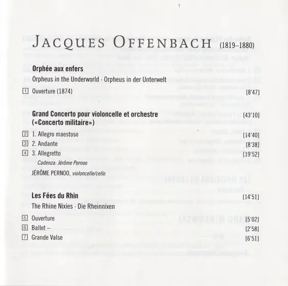 Jacques Offenbach - Jérôme Pernoo | Les Musiciens Du Louvre, Marc Minkowski - Romantique-4