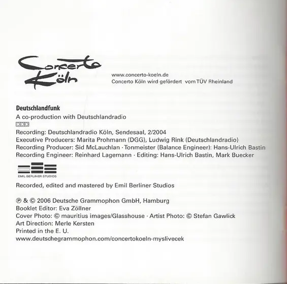 Josef Mysliveček, Concerto Köln - Il Divino Boemo - Symphonies-8