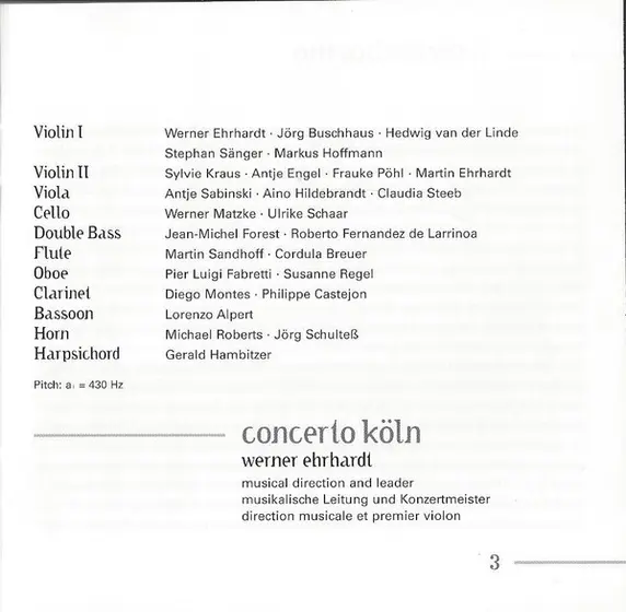 Josef Mysliveček, Concerto Köln - Il Divino Boemo - Symphonies-7