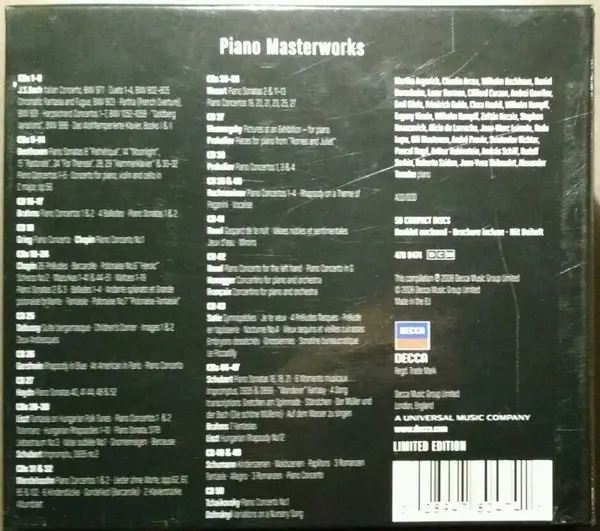 Various - Piano Masterworks - The World's Favourite Piano Classics-2