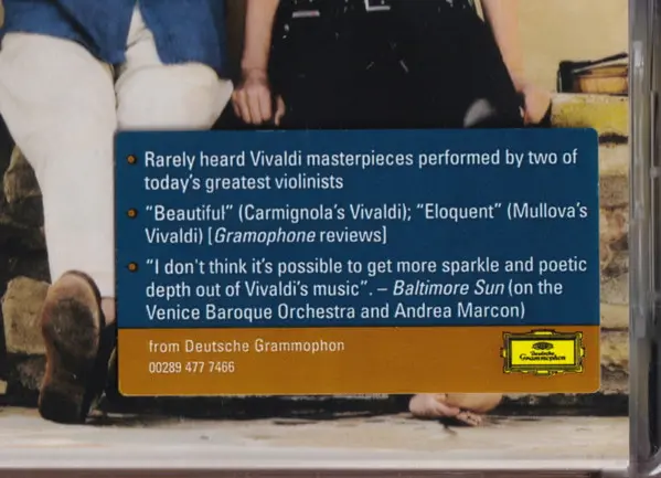 Antonio Vivaldi, Viktoria Mullova, Giuliano Carmignola, Venice Baroque Orchestra, Andrea Marcon - Concertos For Two Violins-12