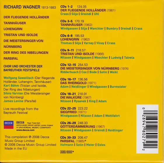 Richard Wagner - The Great Operas From The Bayreuth Festival-1