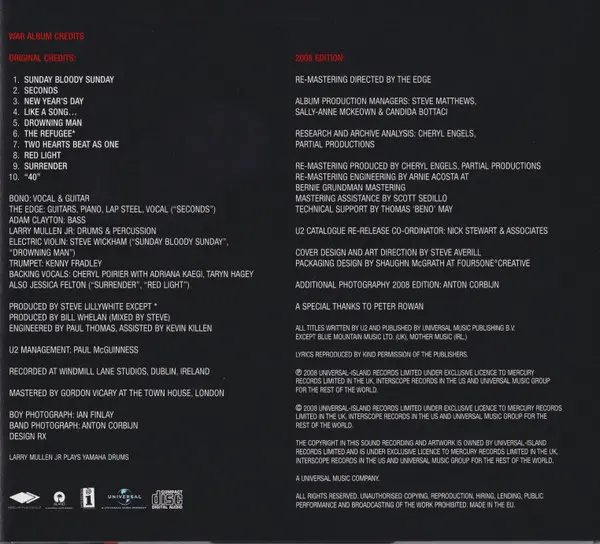 U2 - War-40