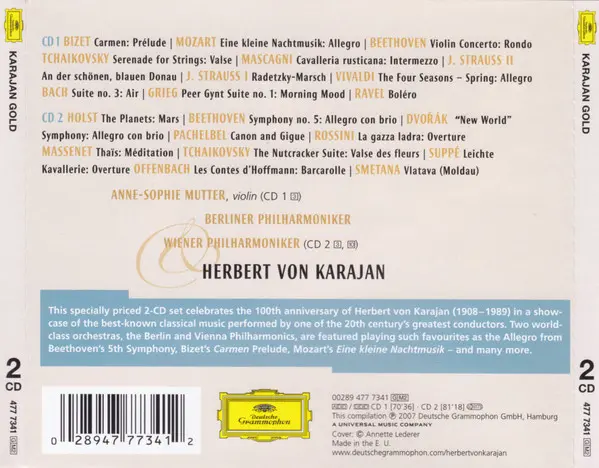 Herbert von Karajan, Berliner Philharmoniker, Wiener Philharmoniker - Karajan Gold-1