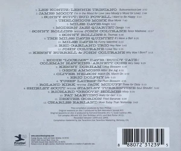 Various - The Very Best Of Prestige Records-2