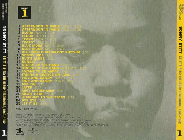 Sonny Stitt - Stitt's Bits: The Bebop Recordings, 1949-1952-7