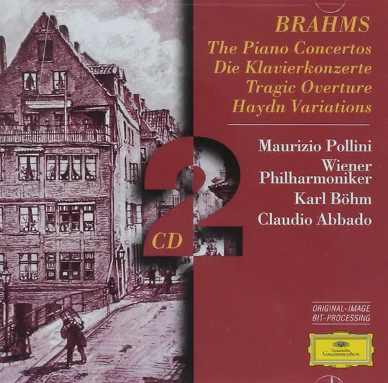 Johannes Brahms – Maurizio Pollini, Wiener Philharmoniker, Karl Böhm, Claudio Abbado - The Piano Concertos = Die Klavierkonzerte • Tragic Overture • Haydn Variations-0