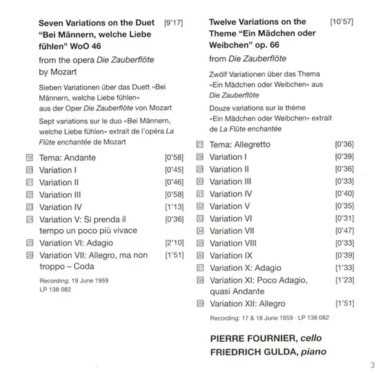 Ludwig van Beethoven, Pierre Fournier & Friedrich Gulda - Complete Works For Cello & Piano-9