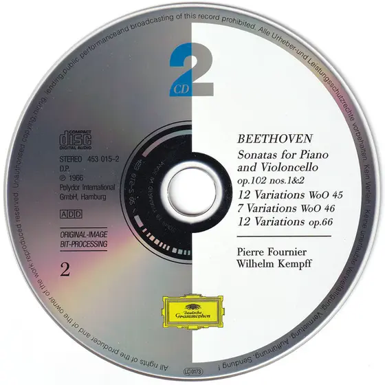 Ludwig van Beethoven, Pierre Fournier, Wilhelm Kempff - The Music For Cello And Piano-4