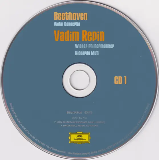 Ludwig van Beethoven, Vadim Repin, Martha Argerich, Wiener Philharmoniker, Riccardo Muti - Violin Concerto | "Kreutzer Sonata-2