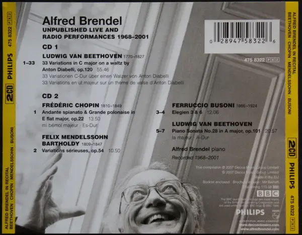 Alfred Brendel - Previously Unpublished Live & Radio Performances 1968–2001-1