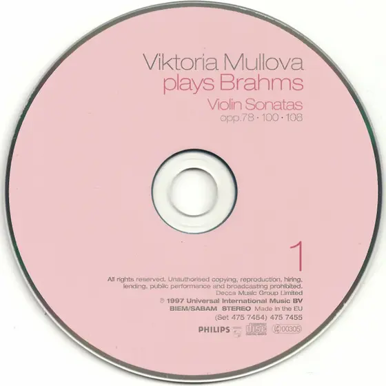 Johannes Brahms, Viktoria Mullova - Violin Concerto · 3 Violin Concertos · Piano Trio, Op. 8-2